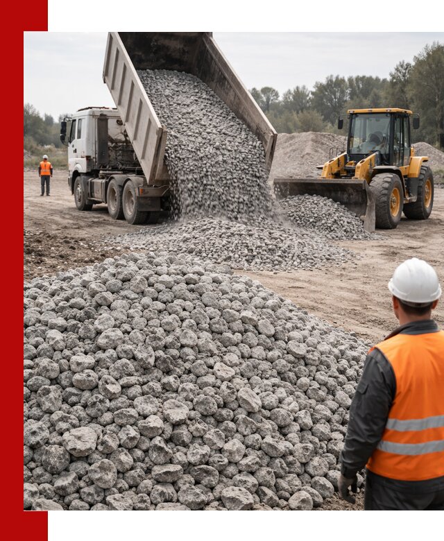 Доставка бетонного щебня фракции 20-40 в Майкопе