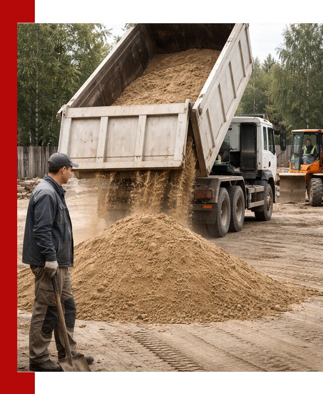 Доставка и продажа песка с разгрузкой в Майкопе