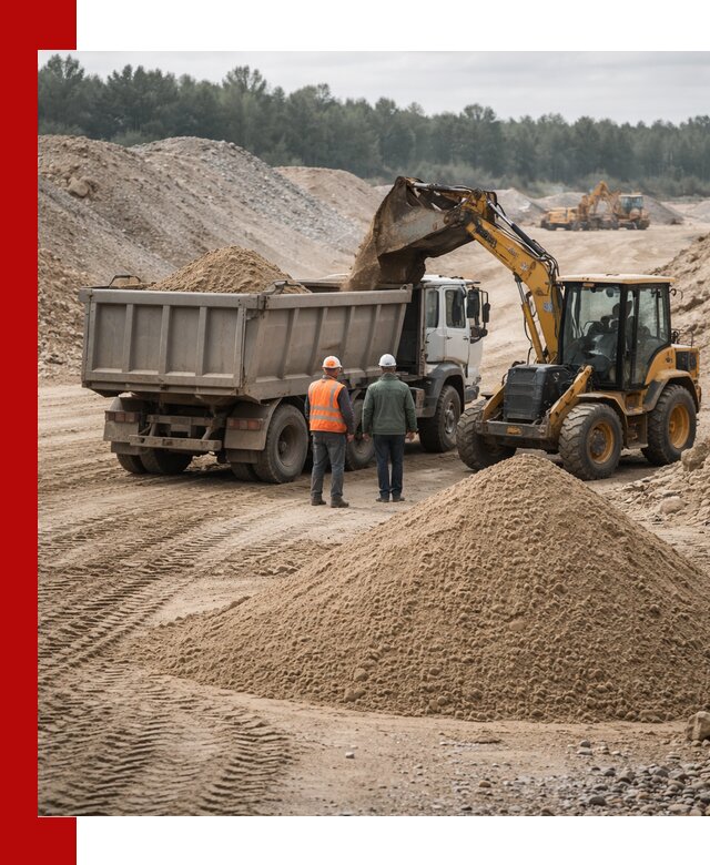 Карьерный среднезернистый песок с доставкой в Майкопе