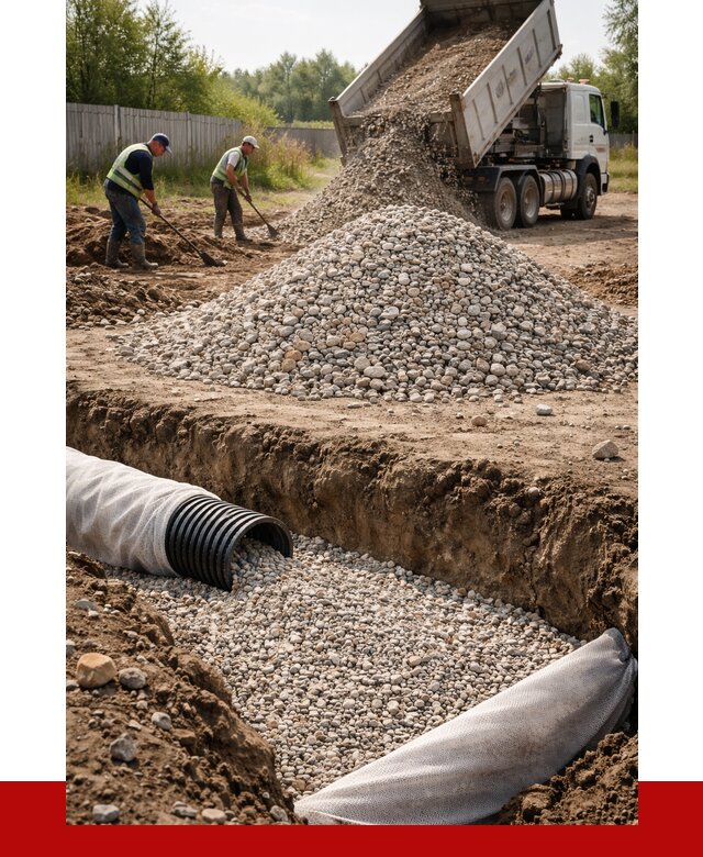 Гравий для дренажа в Майкопе от 2224 р., доставка ПРОНЕРУДМкп