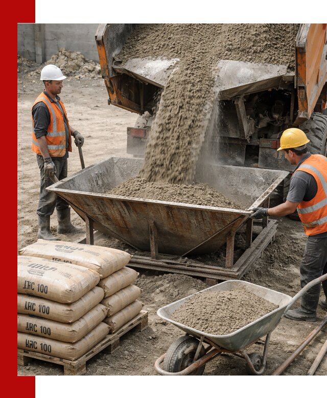 Доставка цементно-песчаной смеси М100 в Майкопе