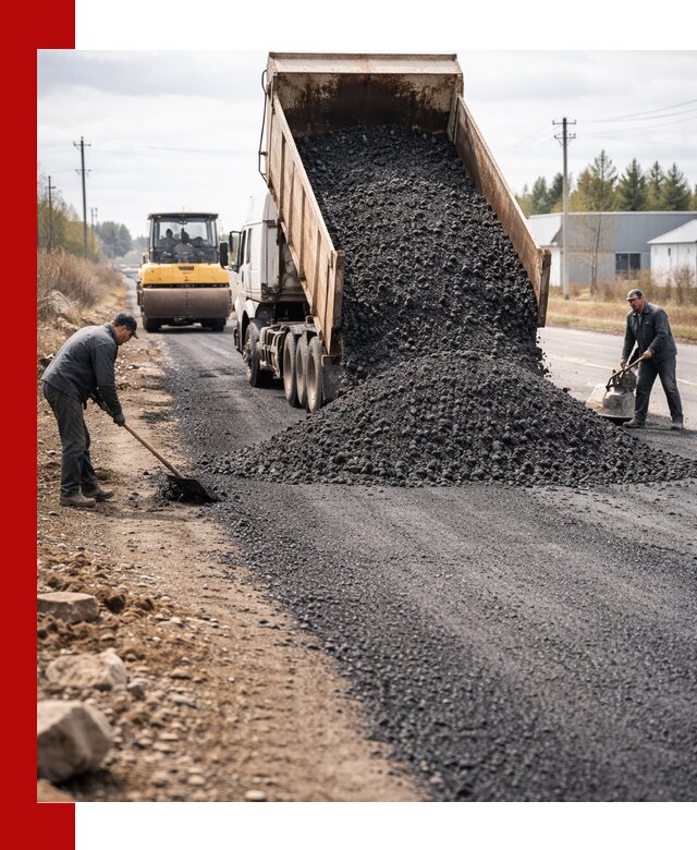 Асфальтовая крошка для дорог в Майкопе — поставка и доставка