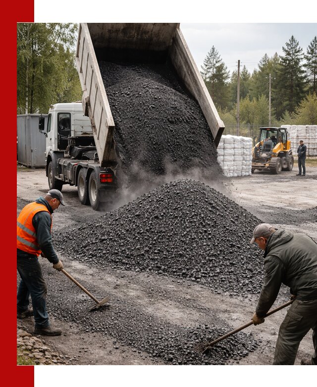 Доставка и продажа асфальтного гранулята в Майкопе