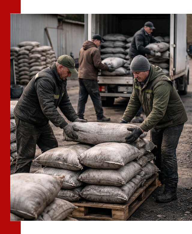 Доставка угля в мешках по выгодным ценам в Майкопе